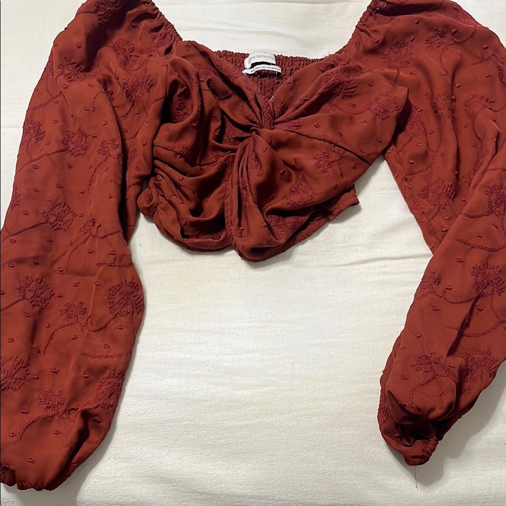 Elegant Rust Red Women's Top